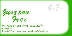 gusztav frei business card